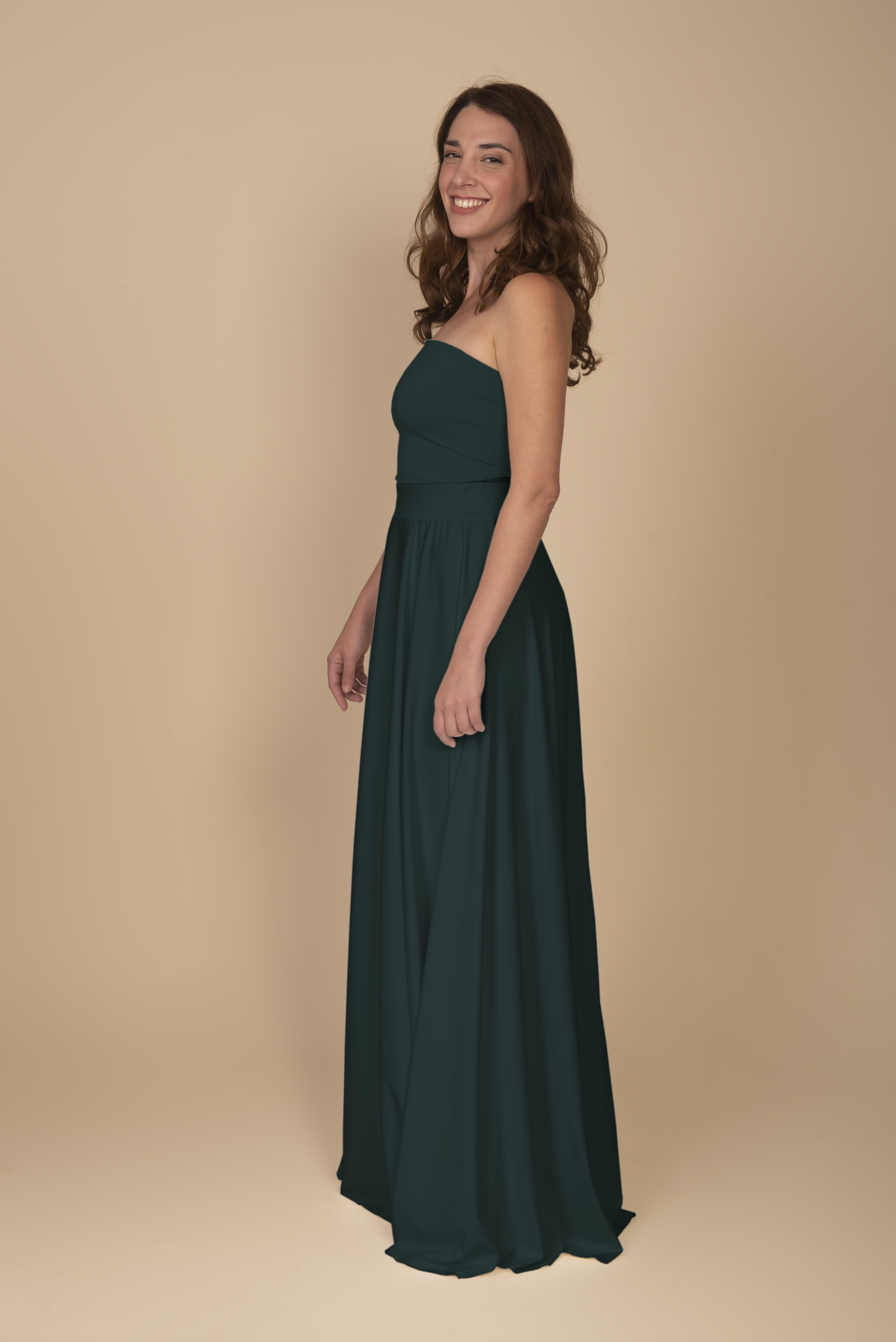 LONG SKIRT IN GREEN by Infinit Barcelona