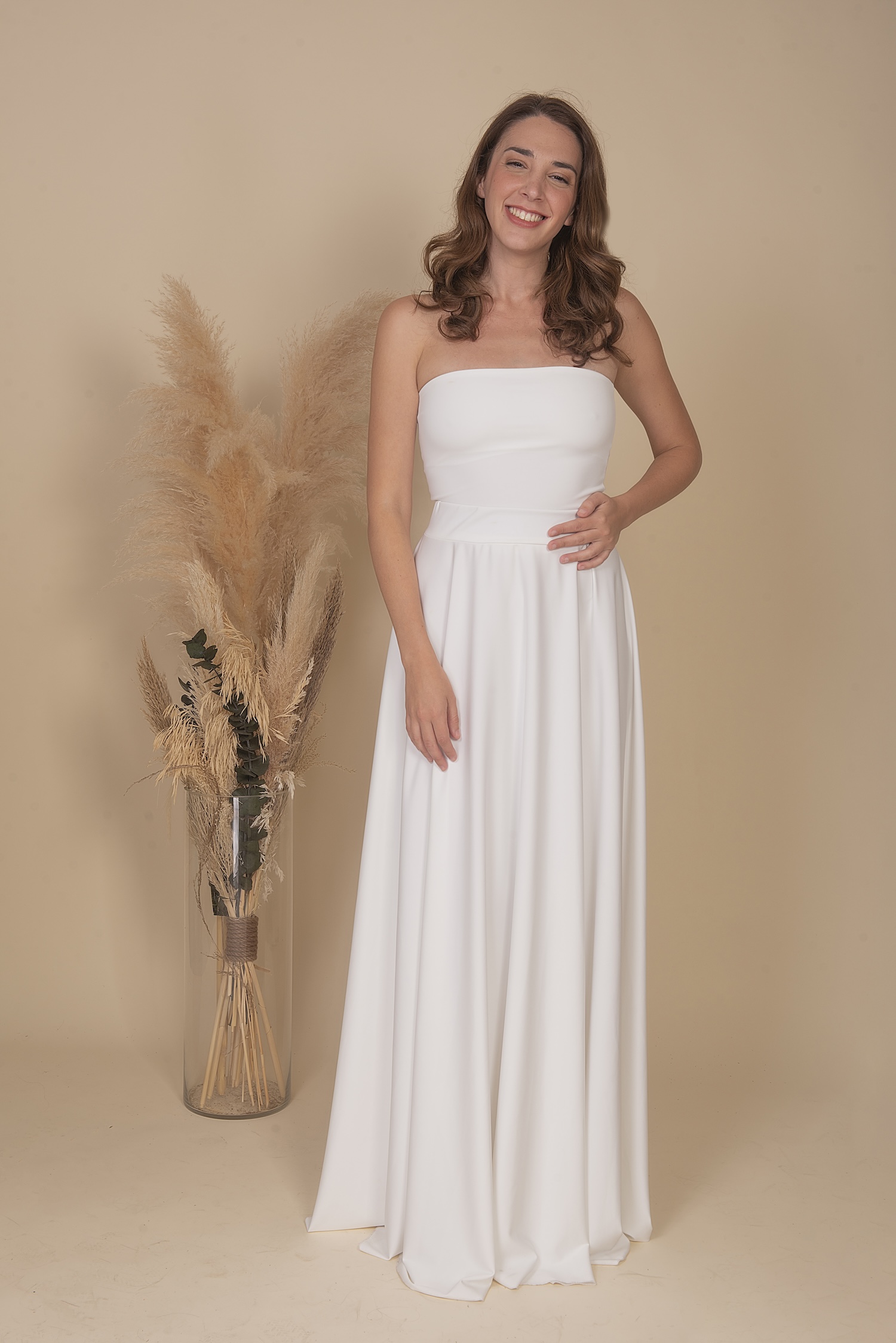 LONG SKIRT IN IVORY