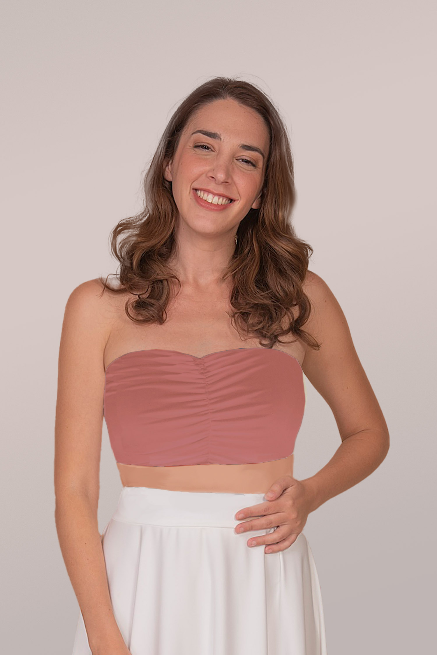 HEART BANDEAU IN BLUSH, L