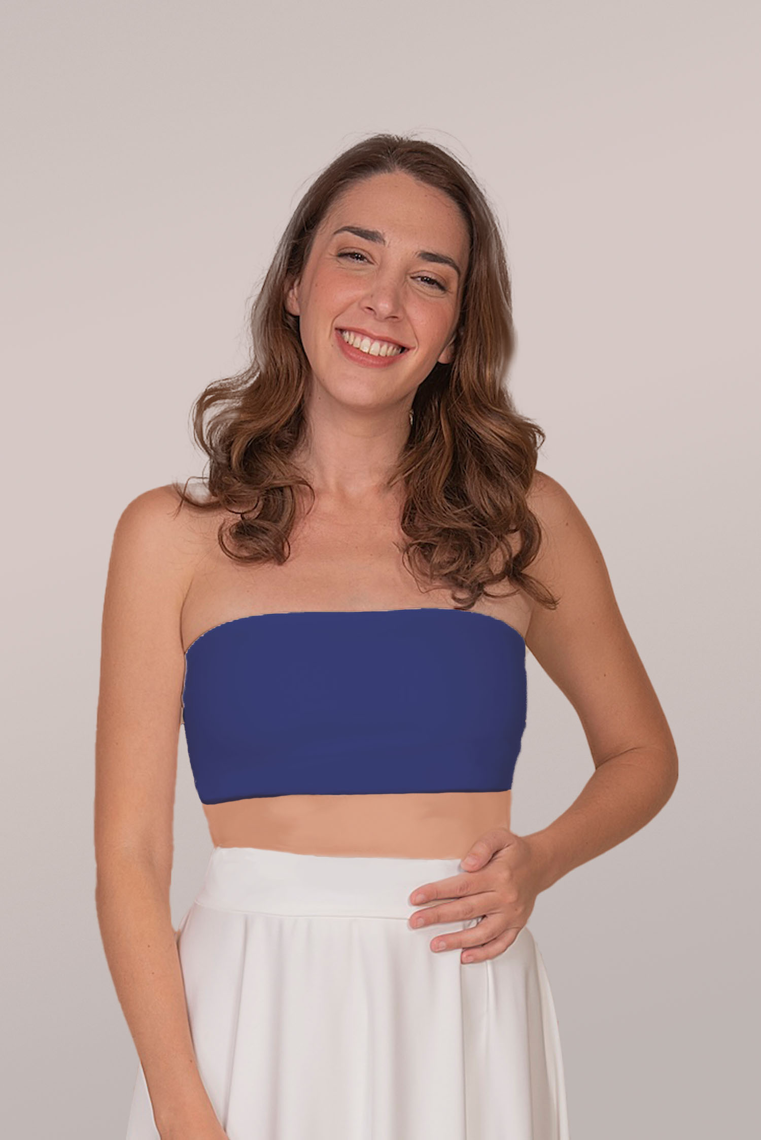 HEART BANDEAU IN ELECTRIC BLUE, S 