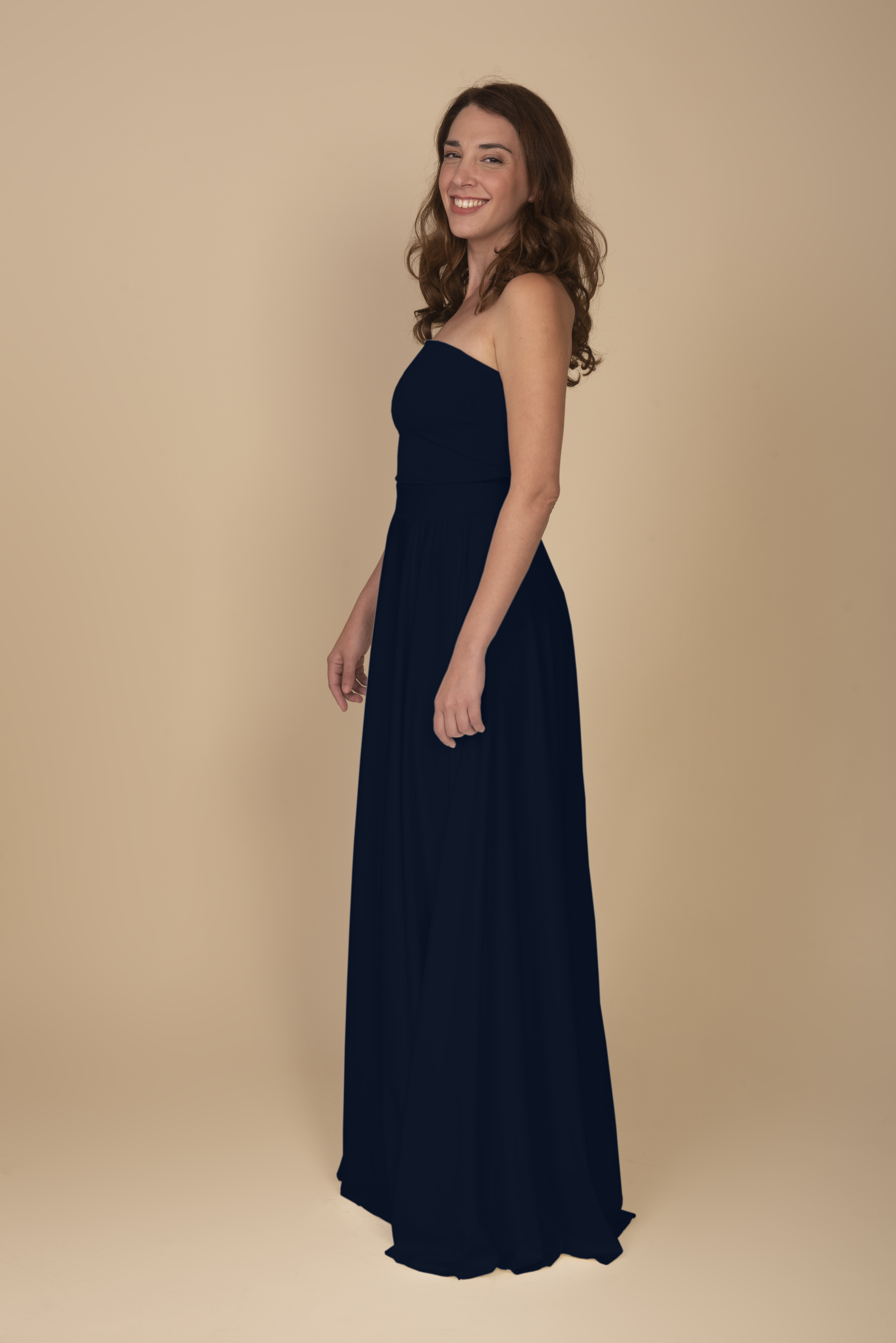 LONG SKIRT IN NAVY by Infinit Barcelona