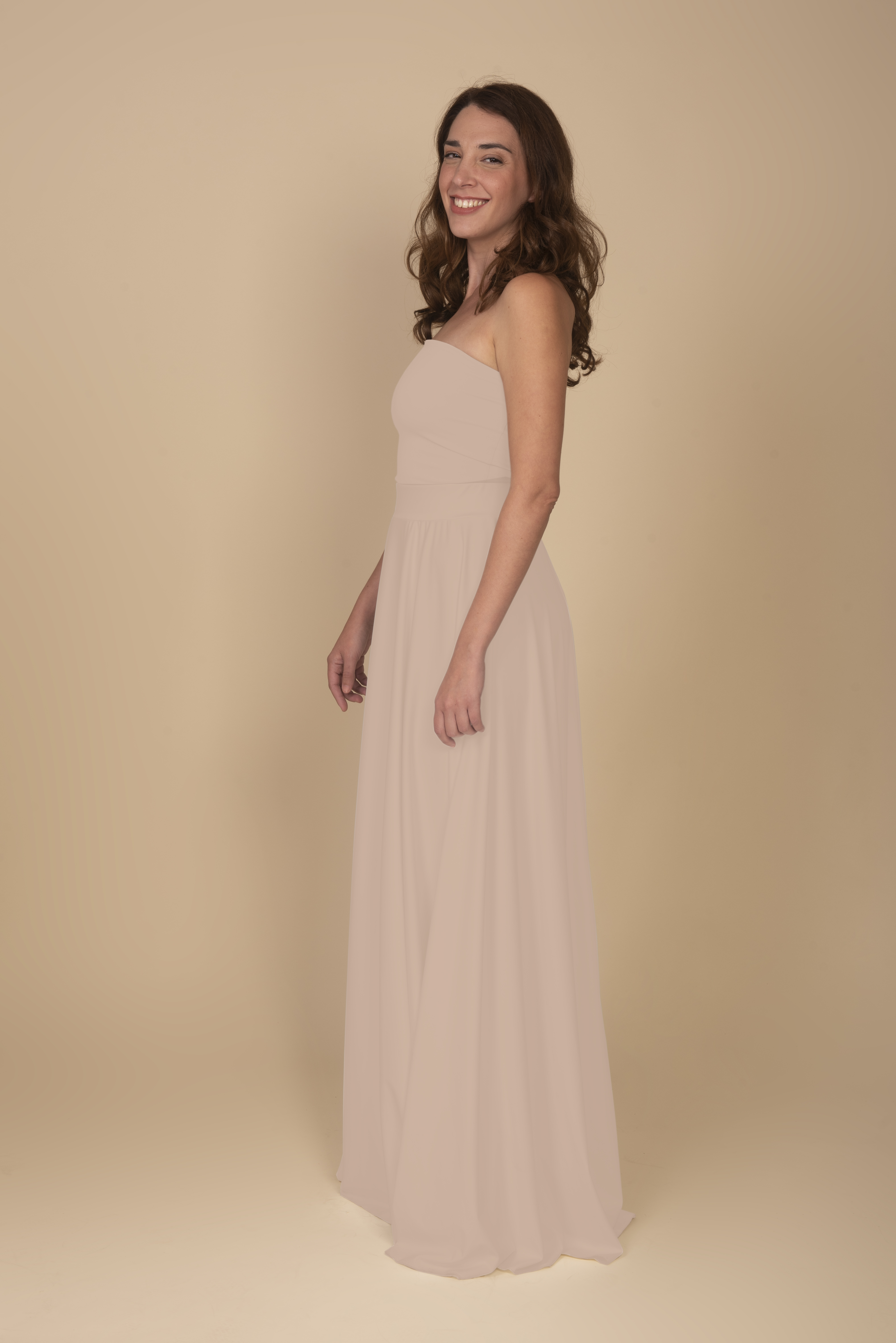 LONG SKIRT IN CHAMPAGNE by Infinit Barcelona