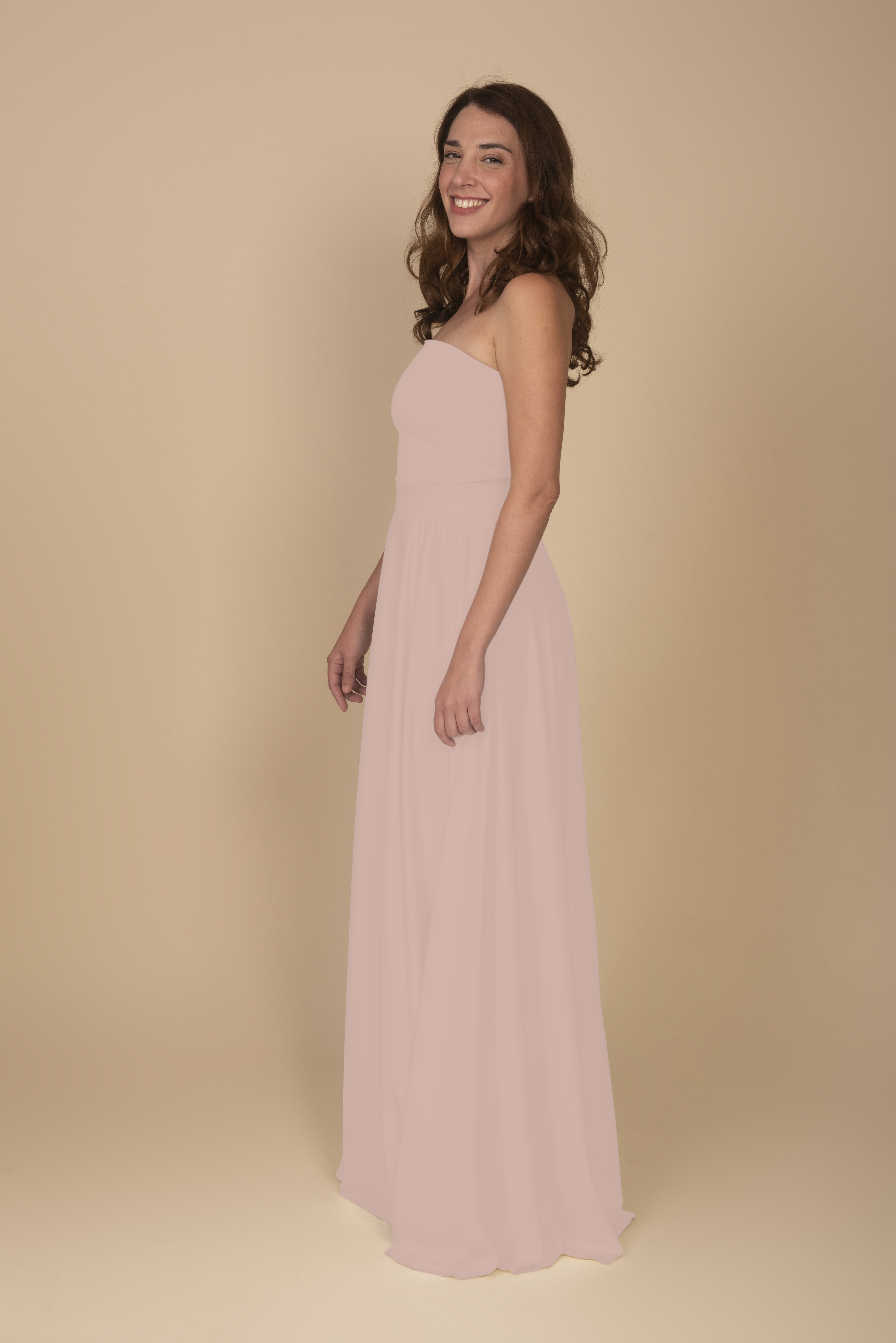 LONG SKIRT IN PALE PINK by Infinit Barcelona