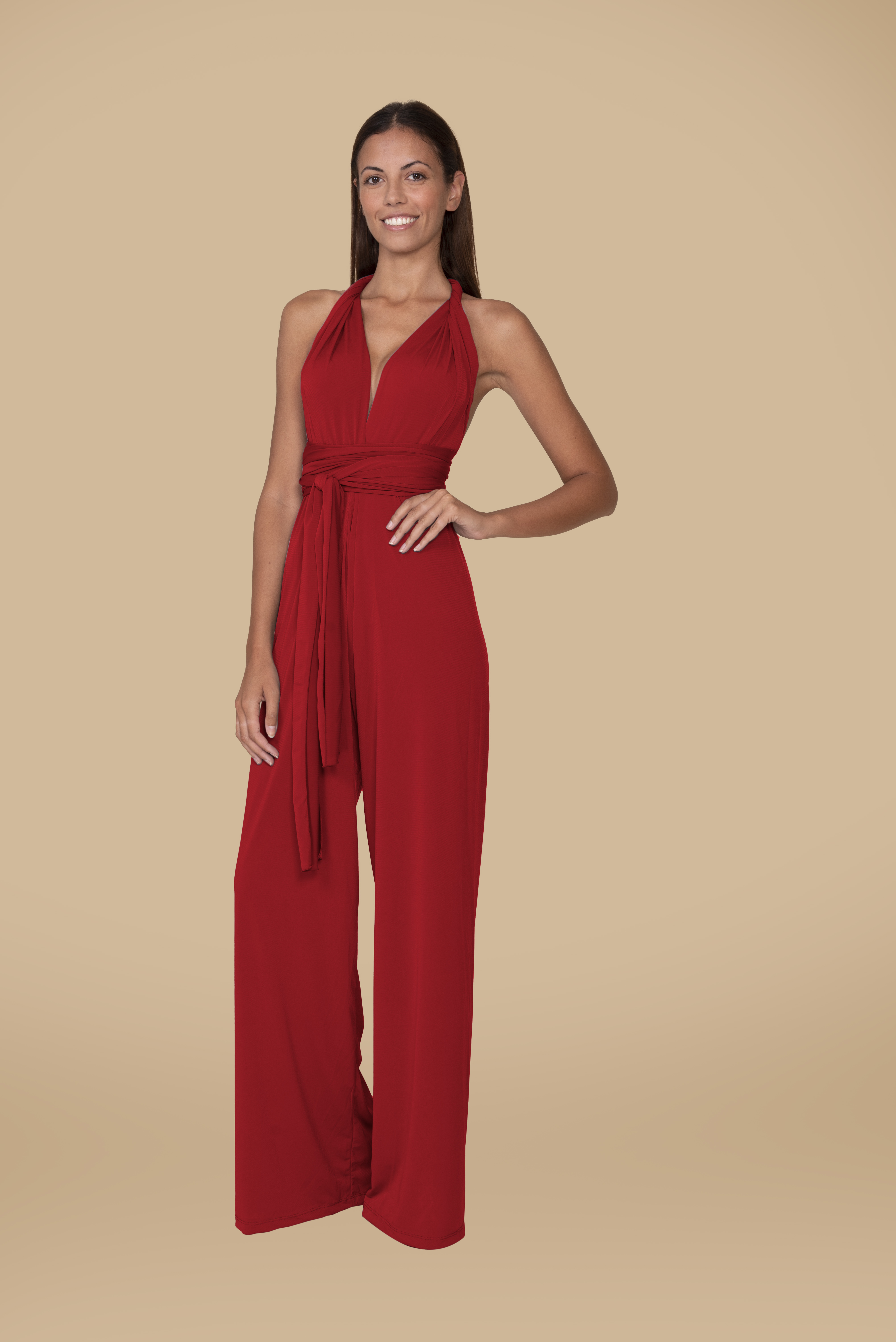JUMPSUIT IN RED by Infinit Barcelona